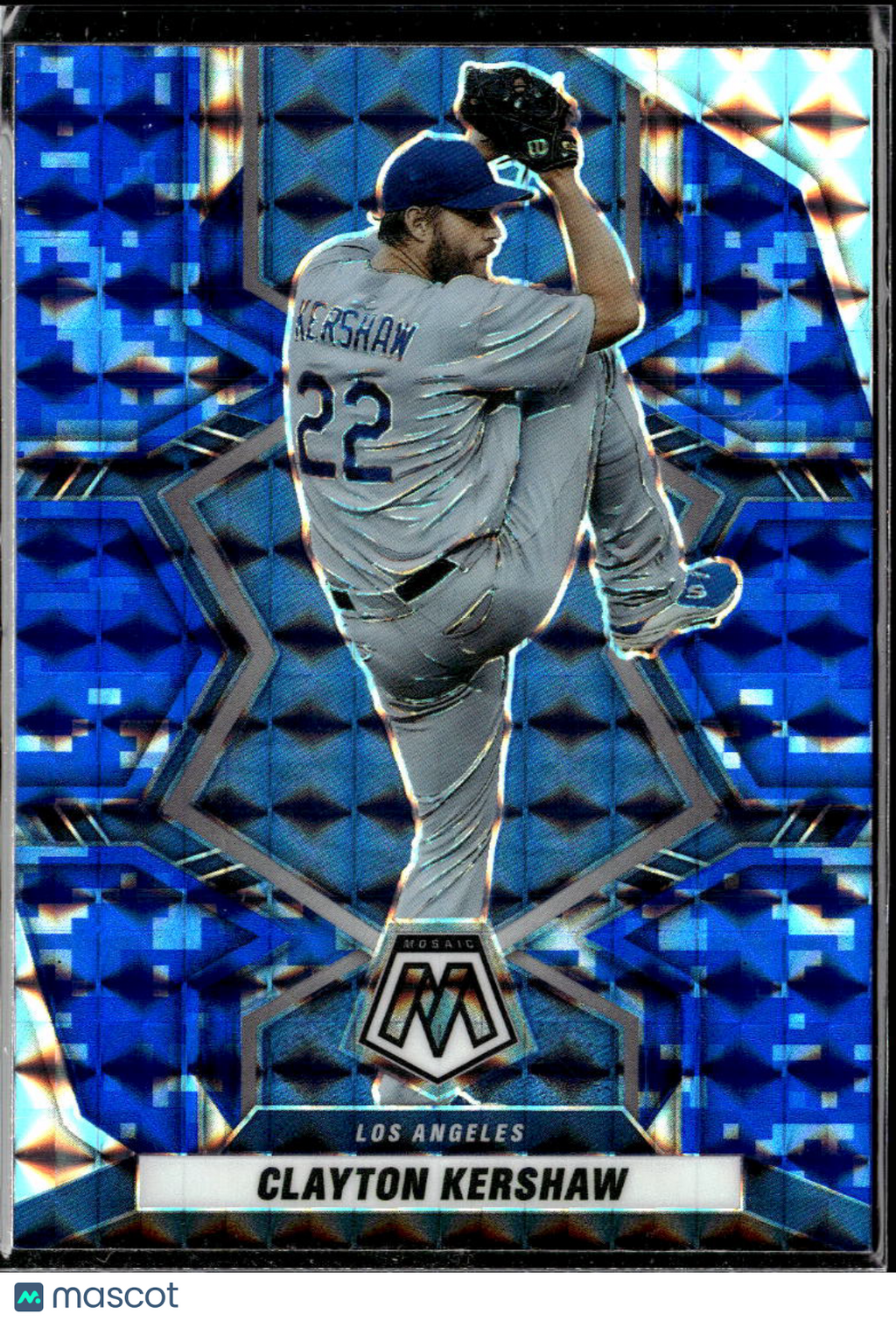 Clayton Kershaw 2022 Mosaic Blue Camo Los Angeles Dodgers