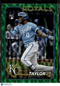Samad Taylor 2024 Topps Series 1 RC Green Crackle /499 Kansas City Royals