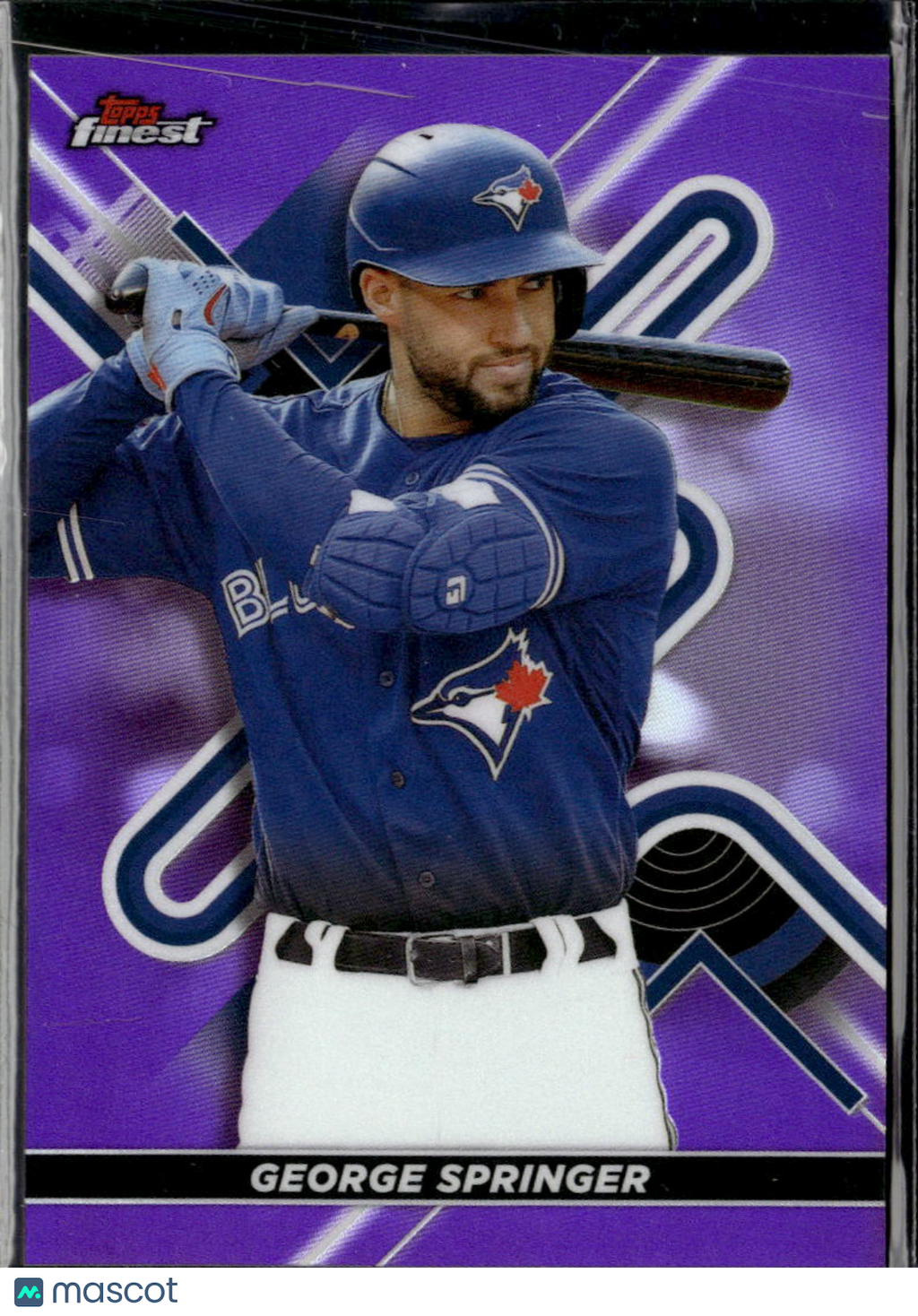George Springer 2022 Topps Finest Purple /250 Toronto Blue Jays