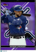 George Springer 2022 Topps Finest Purple /250 Toronto Blue Jays