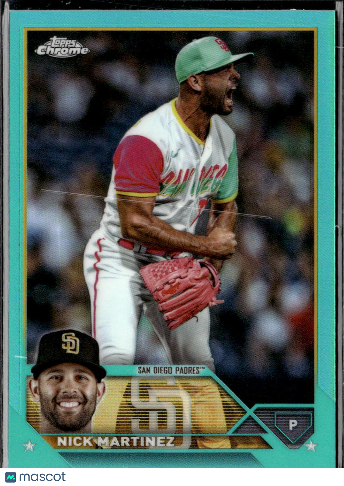 Nick Martinez 2023 Topps Chrome Aqua Refractor /199 San Diego Padres