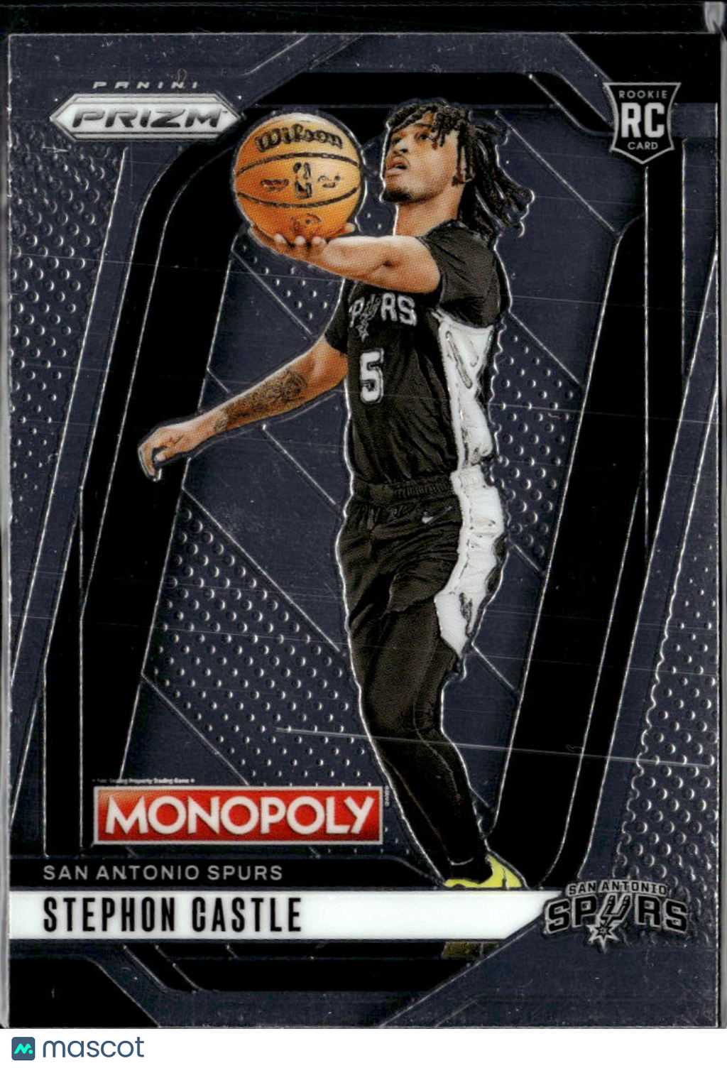 Stephon Castle 2025 Prizm Monopoly Rookie RC San Antonio Spurs