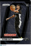 Stephon Castle 2025 Prizm Monopoly Rookie RC San Antonio Spurs