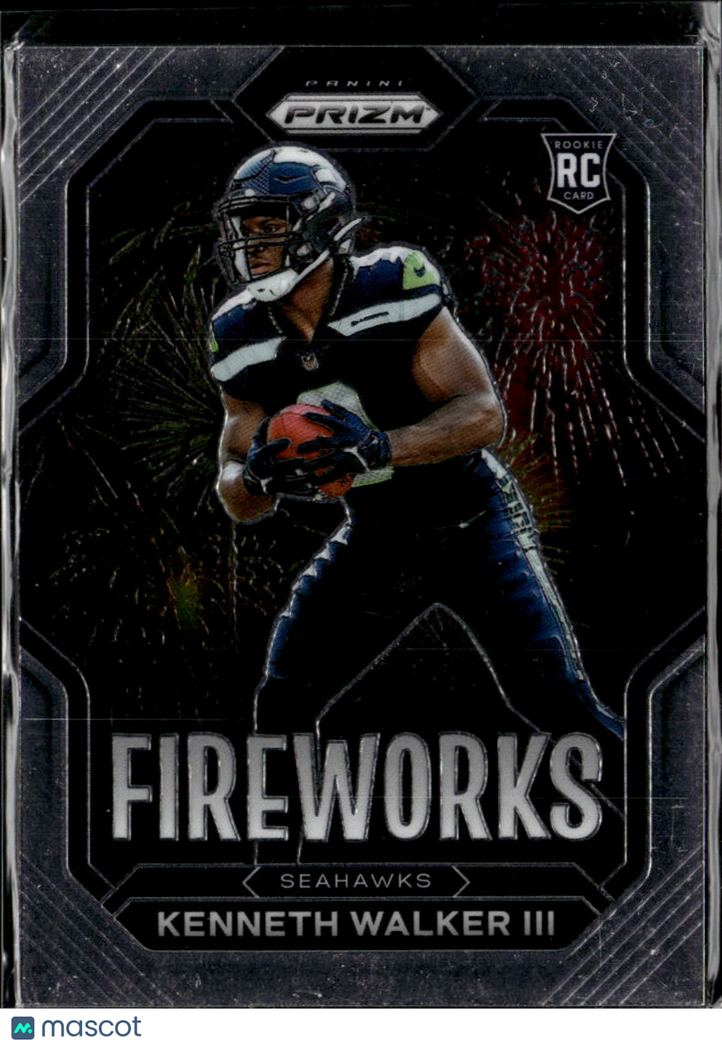 Kenneth Walker III 2023 Prizm Rookie RC Fireworks RC Seattle Seahawks