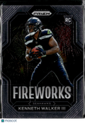 Kenneth Walker III 2023 Prizm Rookie RC Fireworks RC Seattle Seahawks