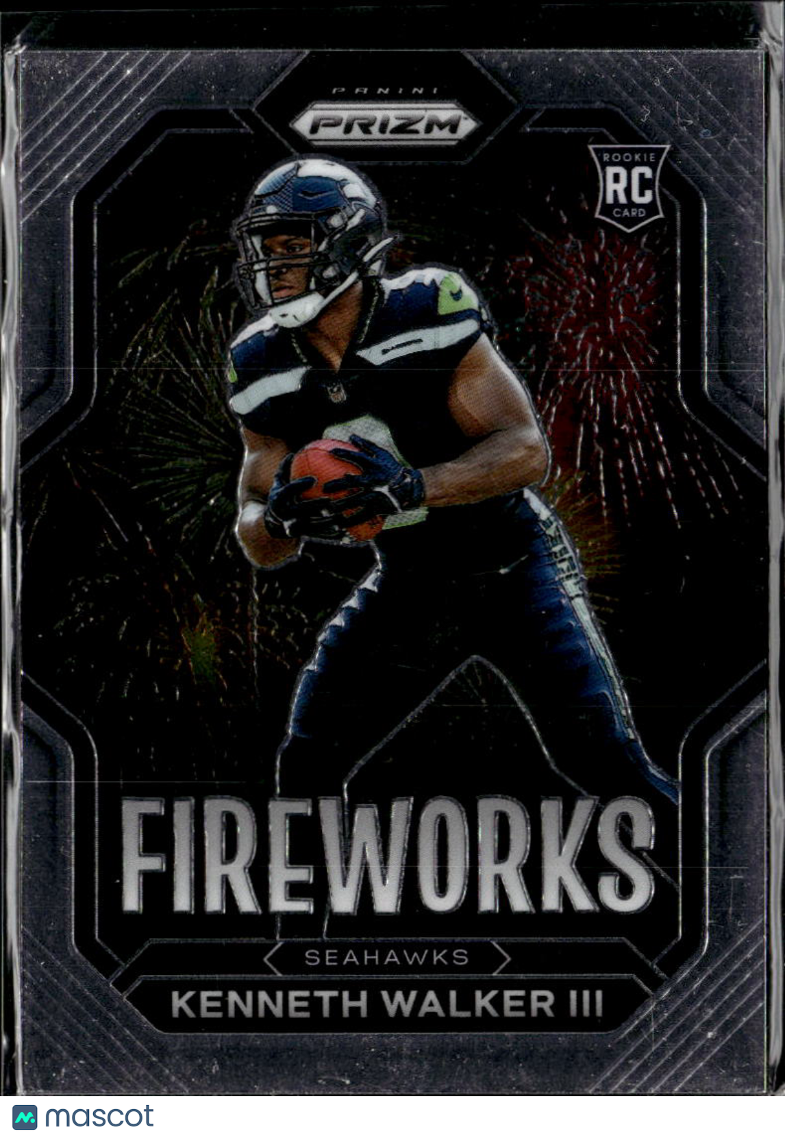 Kenneth Walker III 2023 Prizm Rookie RC Fireworks RC Seattle Seahawks