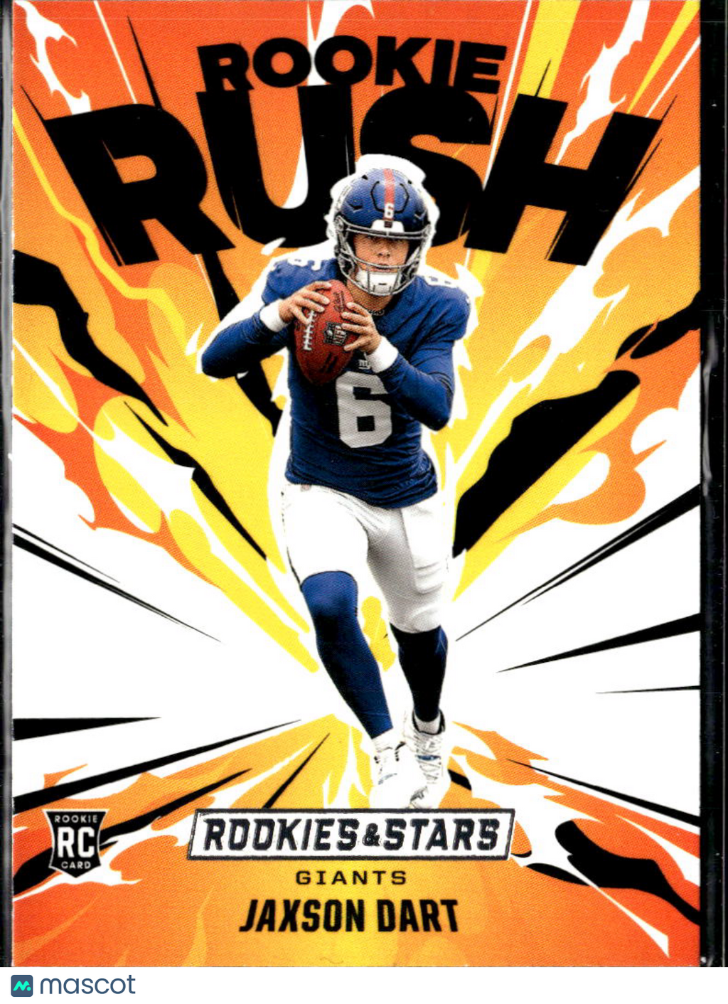 Jaxson Dart 2025 Rookies & Stars Rookie Rush RC New York Giants