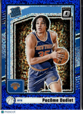 Pacome Dadiet 2024-25 Optic Rated Rookie RC Blue Sparkle /180 New York Knicks