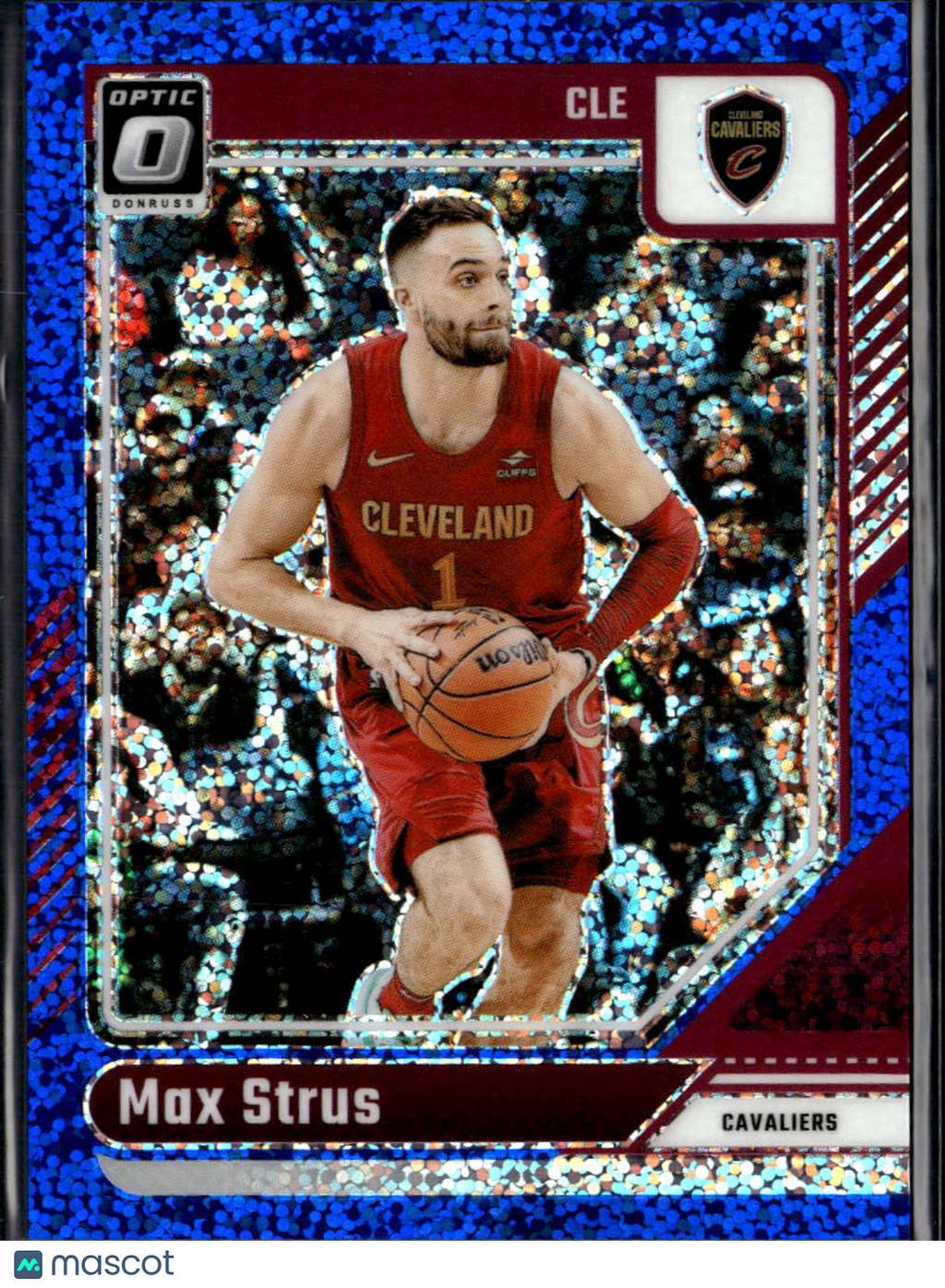 Max Strus 2024-25 Optic Blue Sparkle /180 Cleveland Cavaliers