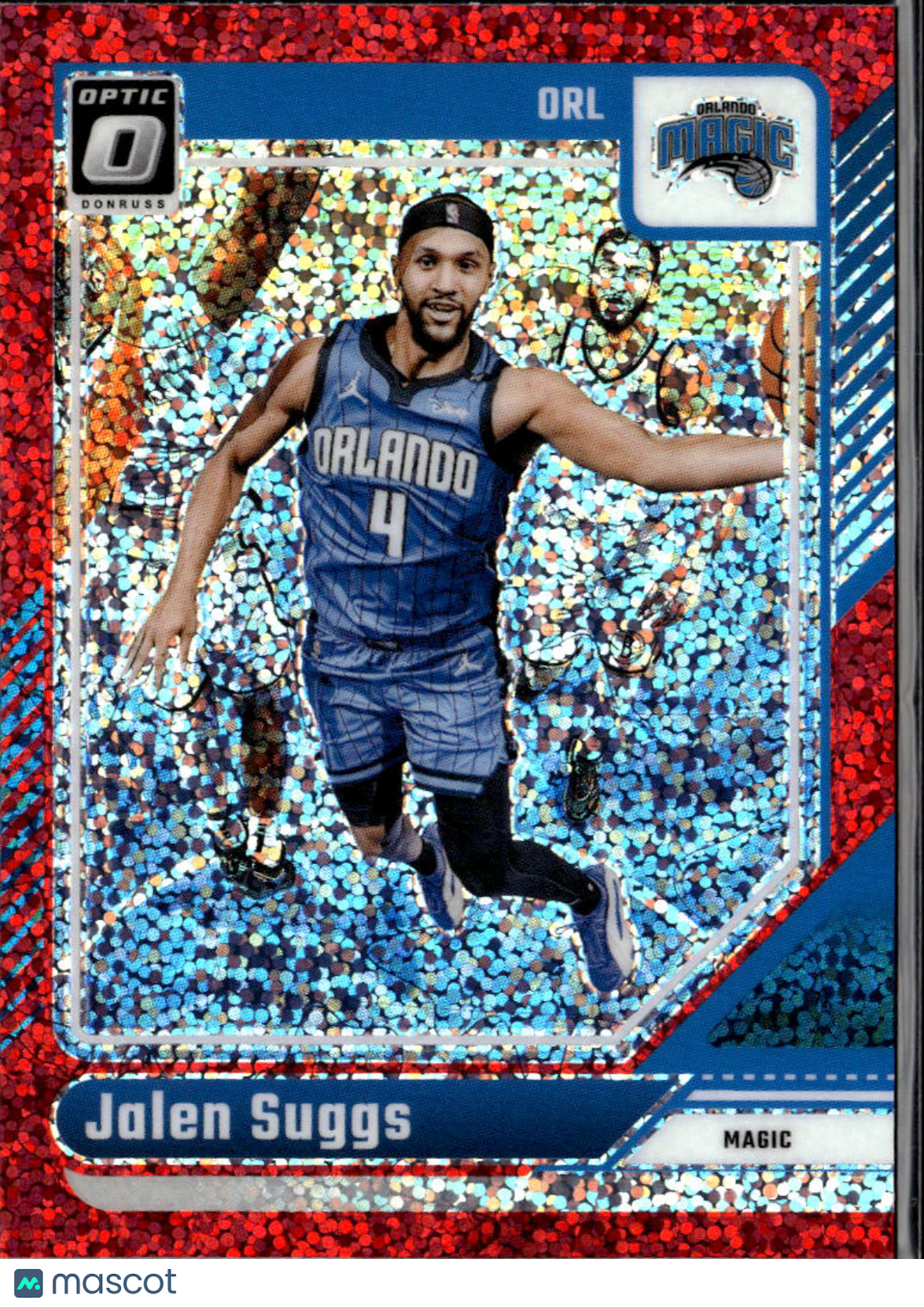 Jalen Suggs 2024-25 Optic Red Sparkle Prizm SSP Orlando Magic