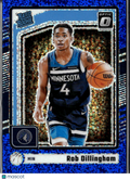Rob Dillingham 2024-25 Optic Rated Rookie Blue Sparkle /180 Timberwolves