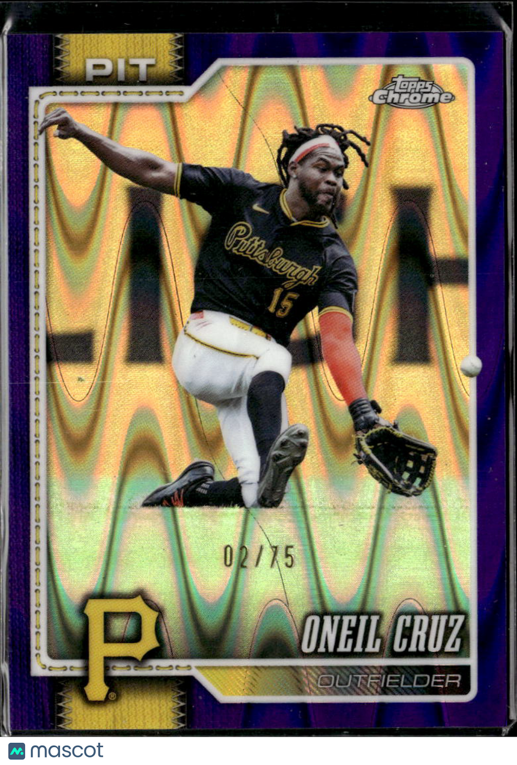 Oneil Cruz 2026 Topps Chrome Purple Wave Refractor 2/75 Pittsburgh Pirates