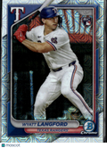 Wyatt Langford 2024 Bowman Chrome Mega Box Refractor RC Texas Rangers