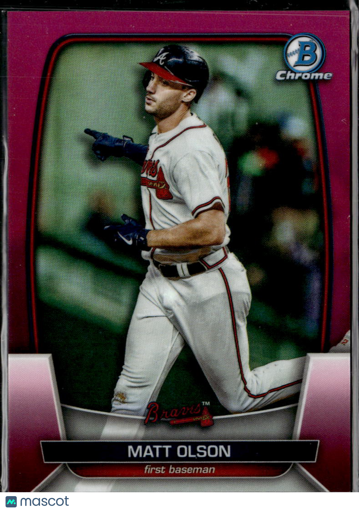 Matt Olson 2023 Bowman Chrome Fuchsia Refractor /299 Atlanta Braves