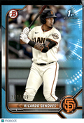 Ricardo Genovés 2022 Bowman 1st Sky Blue /499 San Francisco Giants