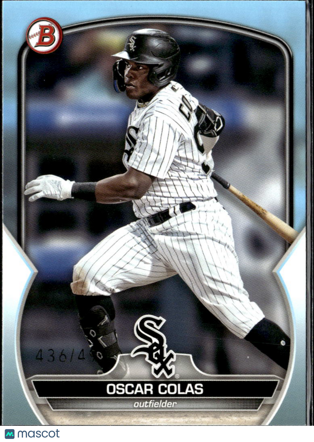 Oscar Colas 2023 Bowman Sky Blue /499 Chicago White Sox