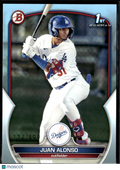 Juan Alonso 2023 Bowman 1st Sky Blue /499 Los Angeles Dodgers