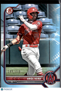 Arol Vera 2022 Bowman Sky Blue /499 Los Angeles Angels