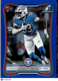Anthony Hill Jr. 2026 Bowman Chrome Blue Refractor 7/150 Tennessee Titans