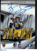 Ty Simpson 2026 Bowman Auto Autograph Rookie RC Los Angeles Rams