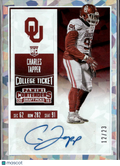 Charles Tapper 2016 Contenders Auto Autograph Cracked Ice 12/23 Oklahoma Sooners