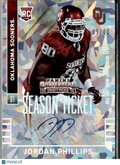 Jordan Phillips 2015 Contenders Auto Autograph Cracked Ice /23 Oklahoma Sooners