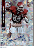 Geneo Grissom 2015 Contenders Auto Autograph Cracked Ice RC /23 Oklahoma Sooners