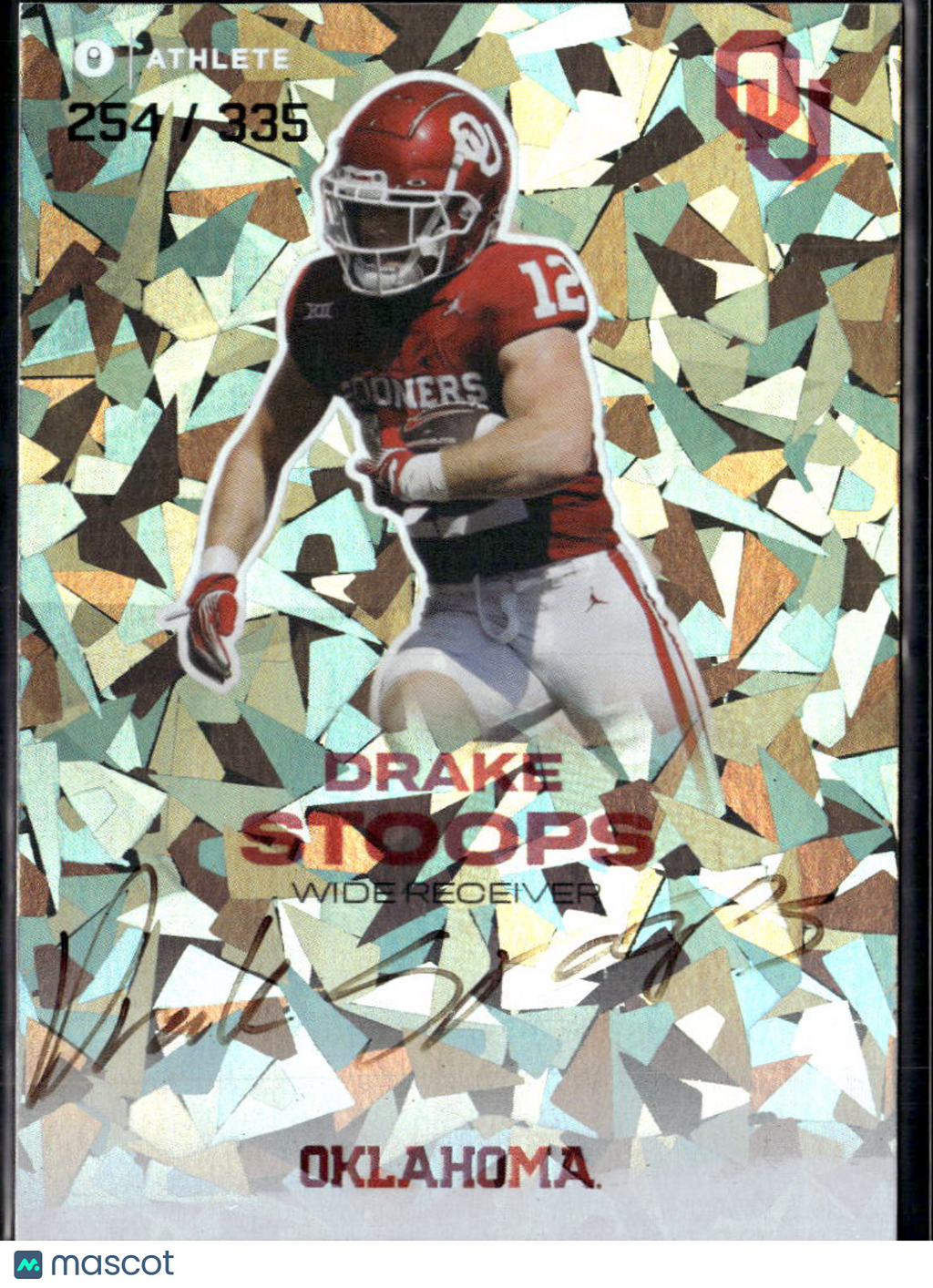 Drake Stoops 2023 ONIT Auto Autograph Rookie RC 254/335 Oklahoma Sooners