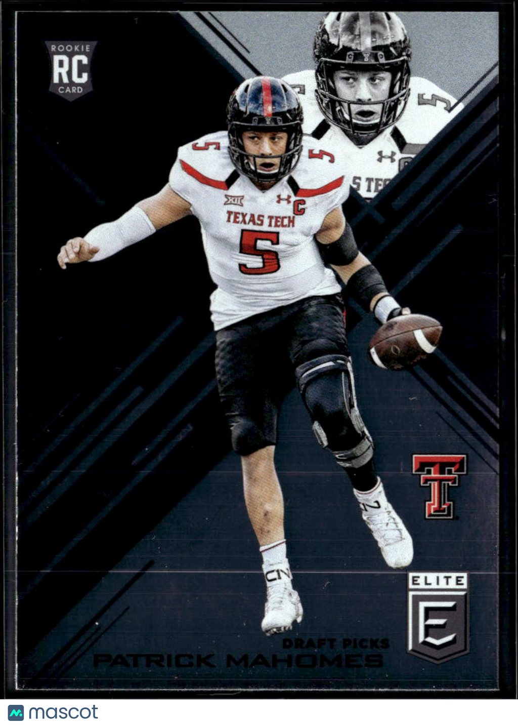Patrick Mahomes 2017 Elite Rookie RC Texas Tech Red Raiders KC Chiefs #145
