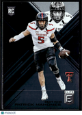 Patrick Mahomes 2017 Elite Rookie RC Texas Tech Red Raiders KC Chiefs #145
