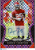 Darwin Thompson 2019 Prizm Purple Auto Autograph RC Jenks Kansas City Chiefs /49