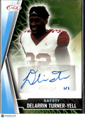 Delarrin Turner-Yell 2022 SAGE Auto Autograph RC Platinum 1/1 Oklahoma Sooners