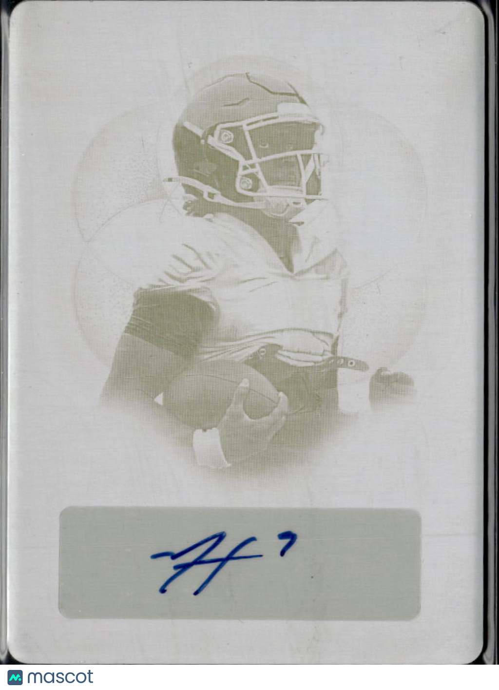 Michael Hawkins Jr. 2024 Leaf Auto Autograph Printing Plate RC West Virginia 1/1
