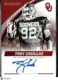 Tony Casillas 2016 Panini Multisport Auto Autograph Oklahoma Sooners