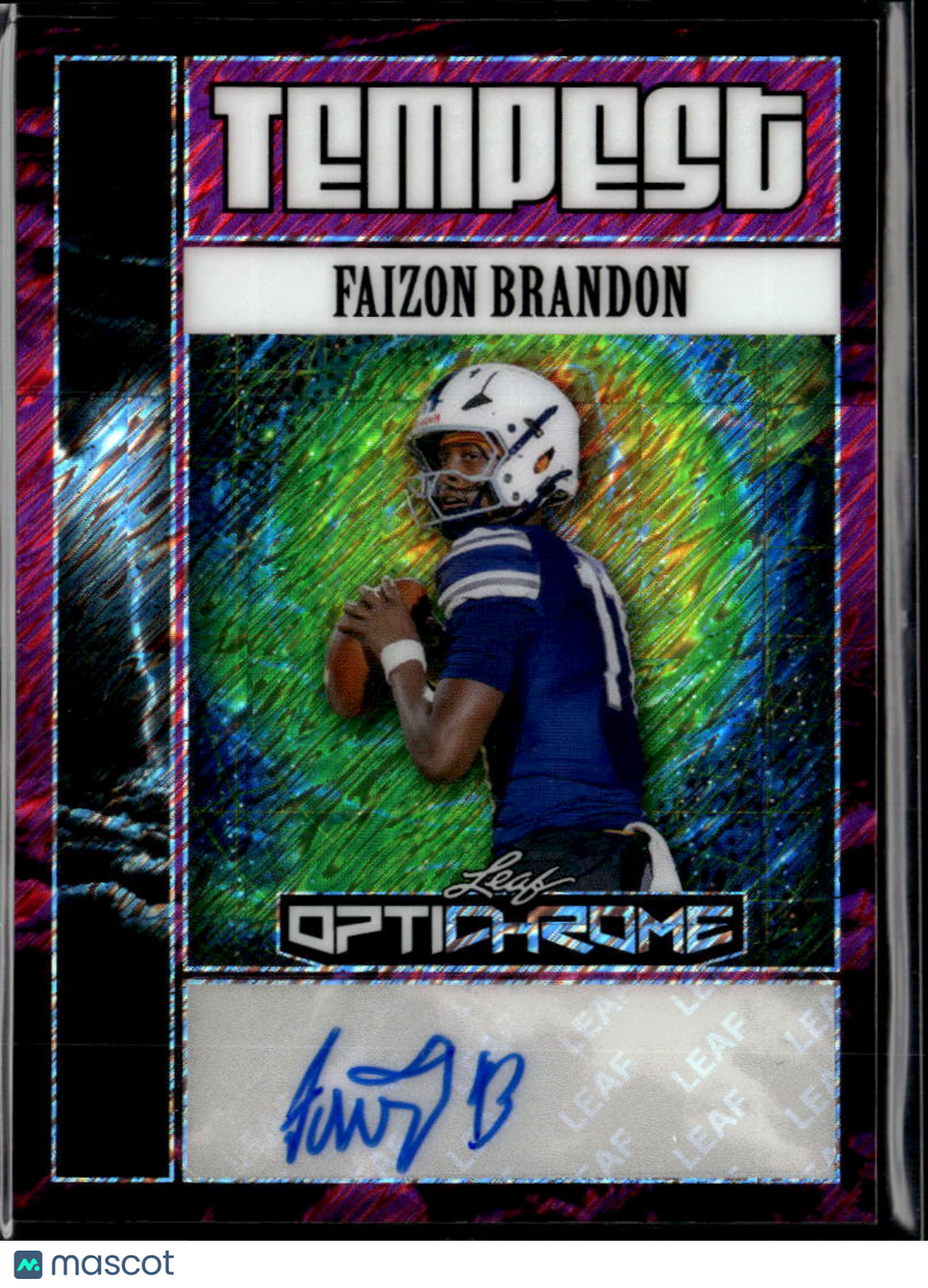 Faizon Brandon 2025 Leaf Optichrome Auto Autograph RC Tennessee Vols 8/8