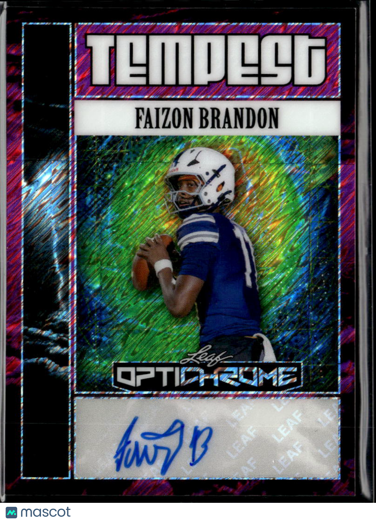 Faizon Brandon 2025 Leaf Optichrome Auto Autograph RC Tennessee Vols 8/8