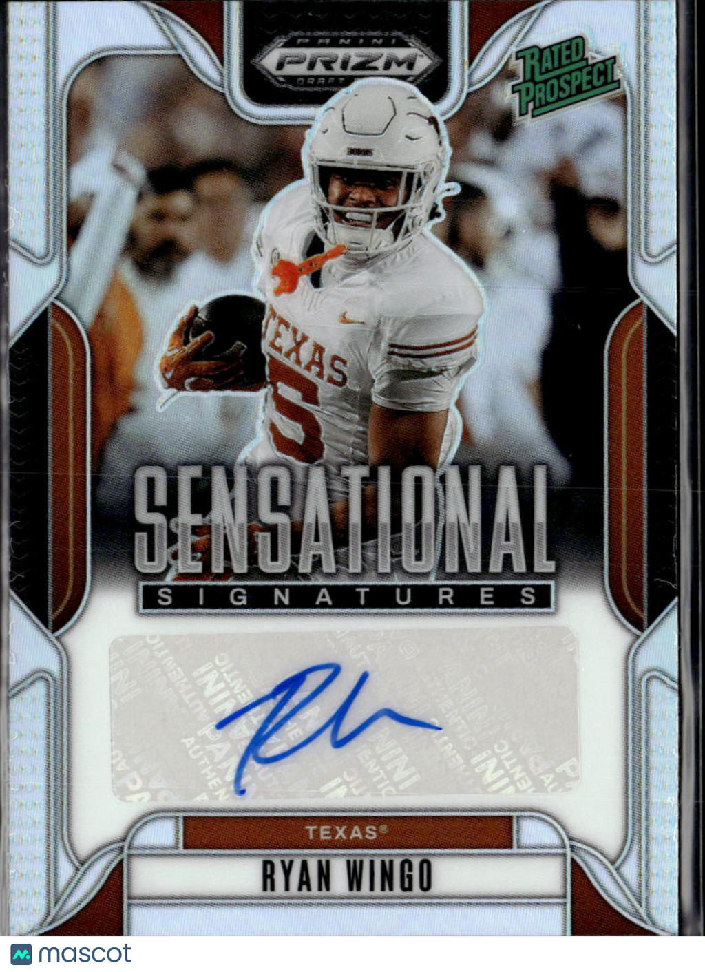 Ryan Wingo 2025 Prizm Auto Autograph RC Rookie Texas Longhorns
