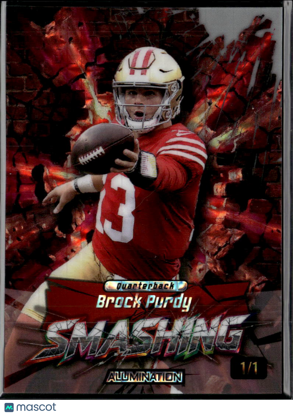 Brock Purdy 2026 Wild Card Alumination 1/1 San Francisco 49ers