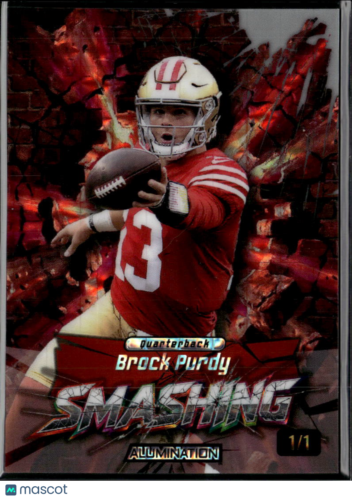 Brock Purdy 2026 Wild Card Alumination 1/1 San Francisco 49ers