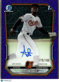 Ariel Roque 2026 Bowman Chrome 1st Auto Autograph 175/199 Baltimore Orioles