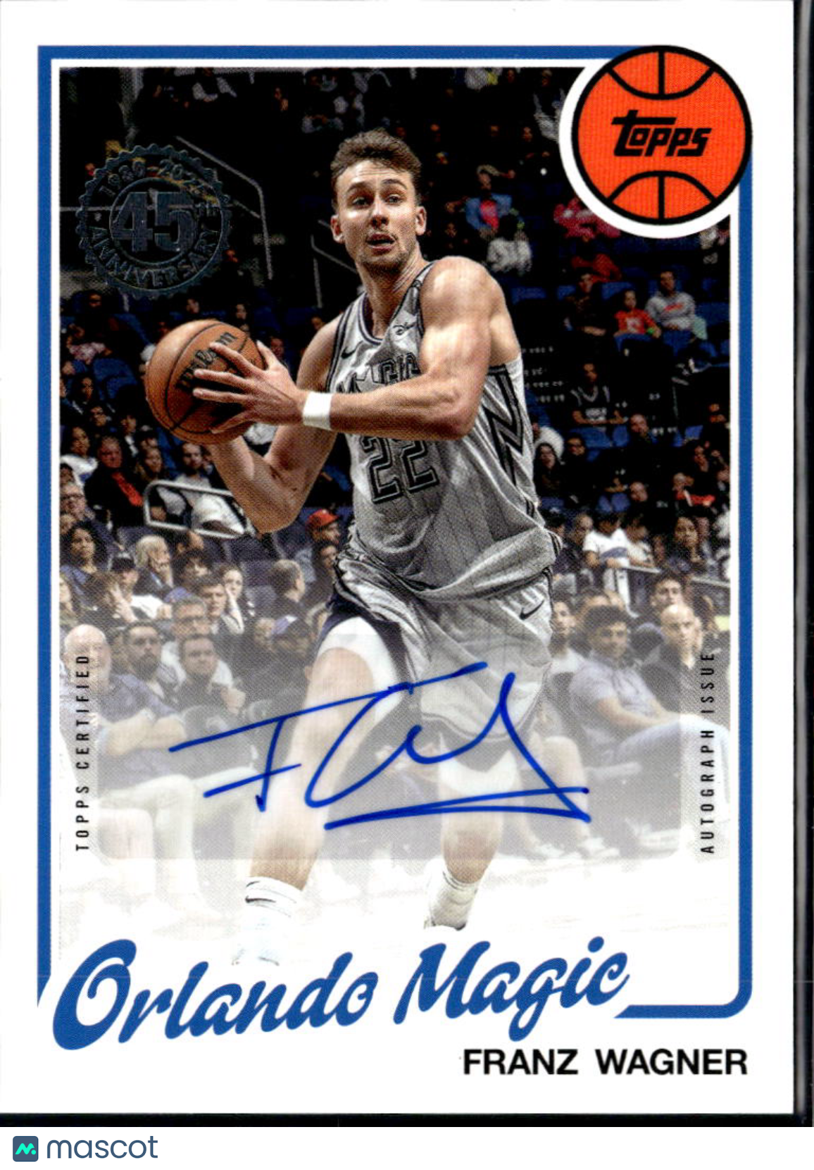 Franz Wagner 2025 Topps '80 Auto Autograph Orlando Magic