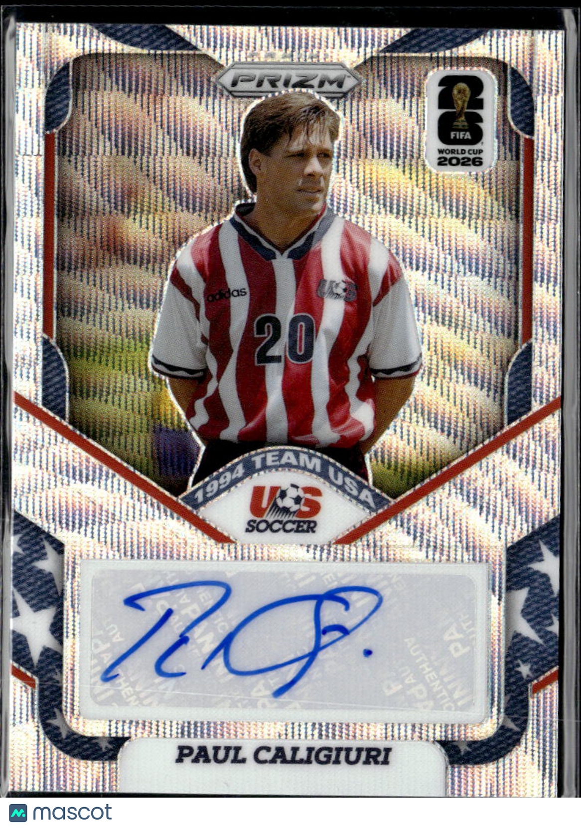 Paul Caligiuri 2026 Prizm FIFA World Cup Auto Autograph USA United State