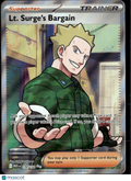 LT. Surge's Bargain 2025 Mega Evolution Holo Secret Rare FA #170/132