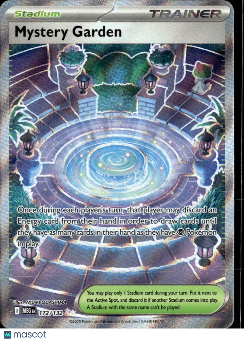 Mystery Garden 2025 Mega Evolution Holo Secret Rare #172/132