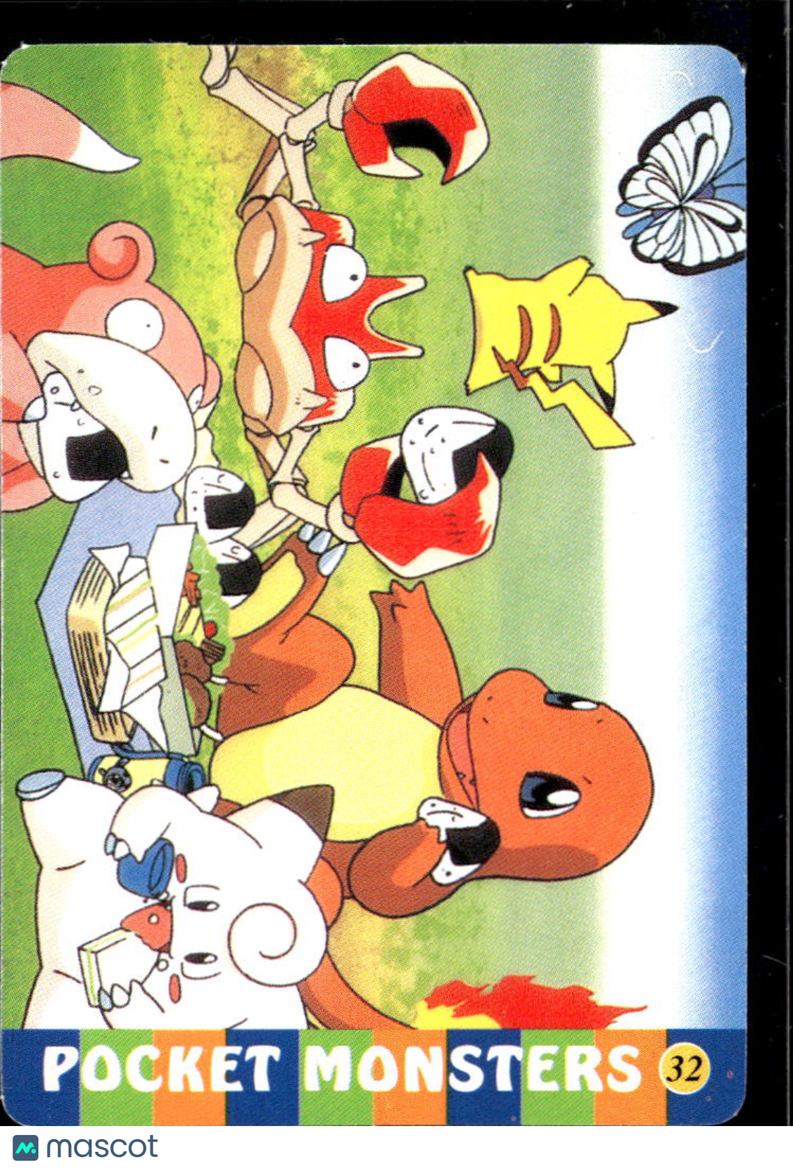 Charmander group Vintage Pocket Monsters Vending Machine Sticker (unlicensed)