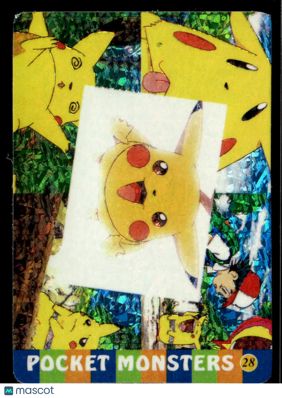 Pikachu Vintage Pocket Monsters Vending Machine Sticker (unlicensed)