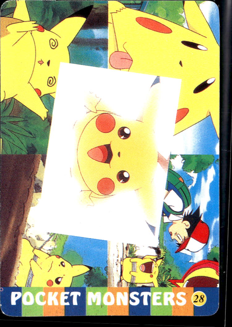 Meowth group Vintage Pocket Monsters Vending Machine Sticker (unlicensed)