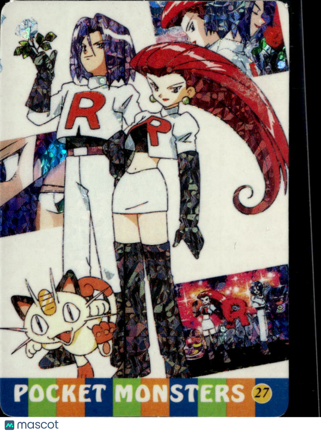 Team Rocket Vintage Pocket Monsters Vending Machine Sticker (unlicensed)