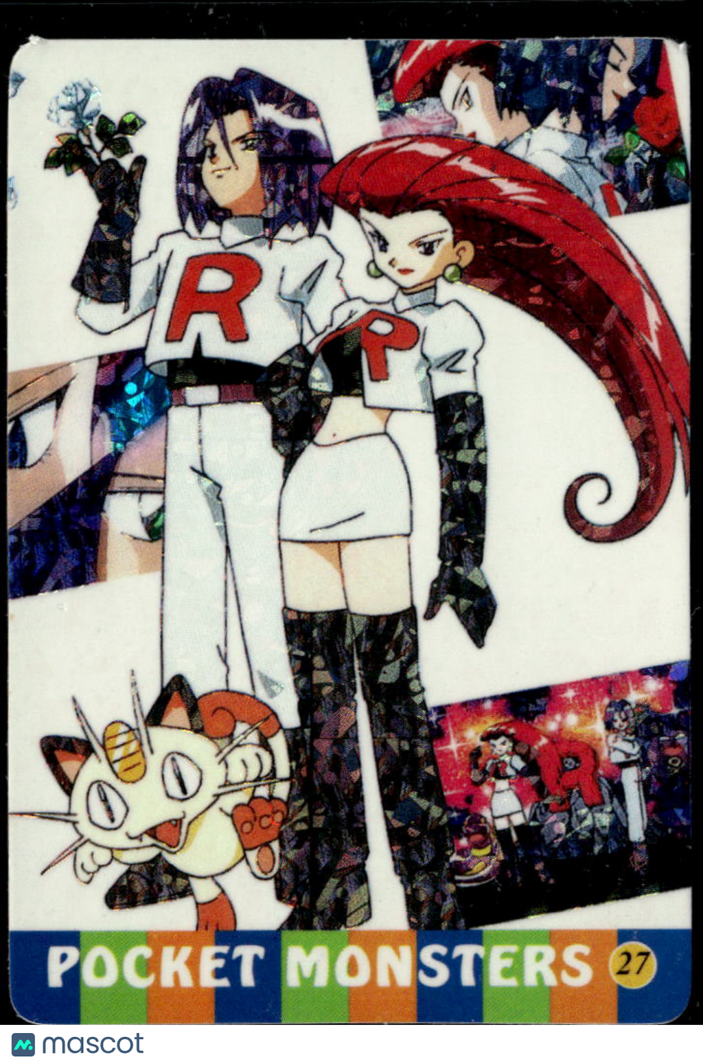 Team Rocket Vintage Pocket Monsters Vending Machine Sticker (unlicensed)