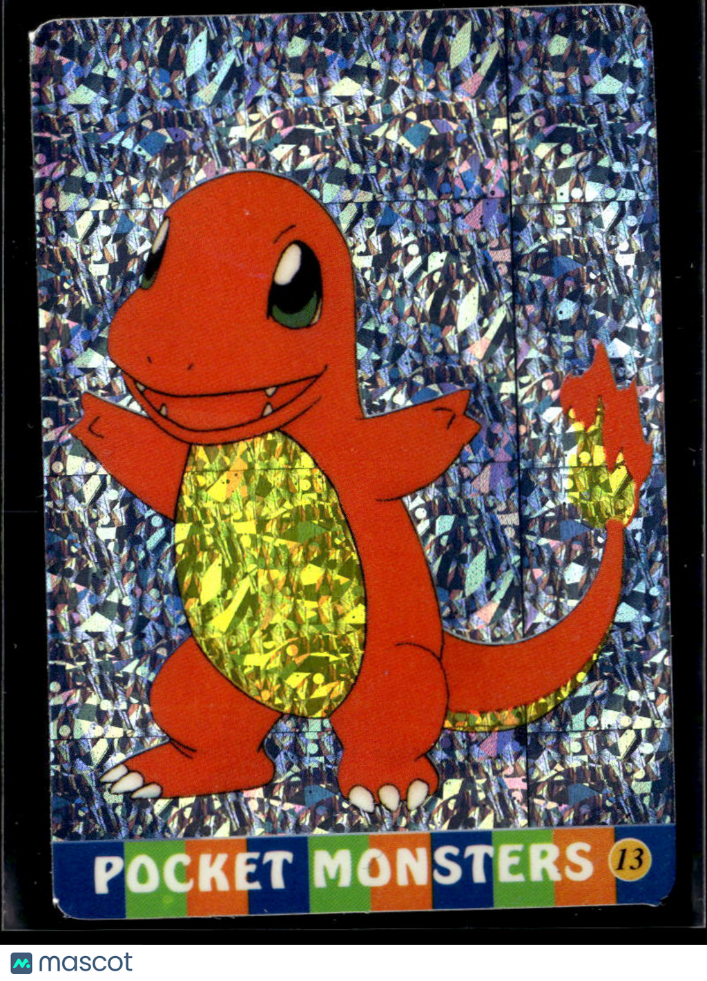 Charmander Vintage Pocket Monsters Vending Machine Sticker (unlicensed)